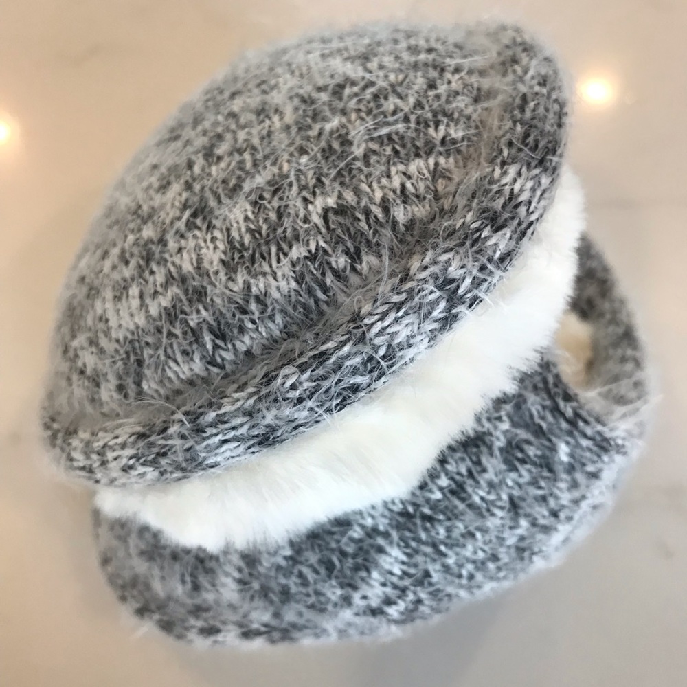 NWOT Gray fur lined ear muffs ear warmers - Picture 3 of 6